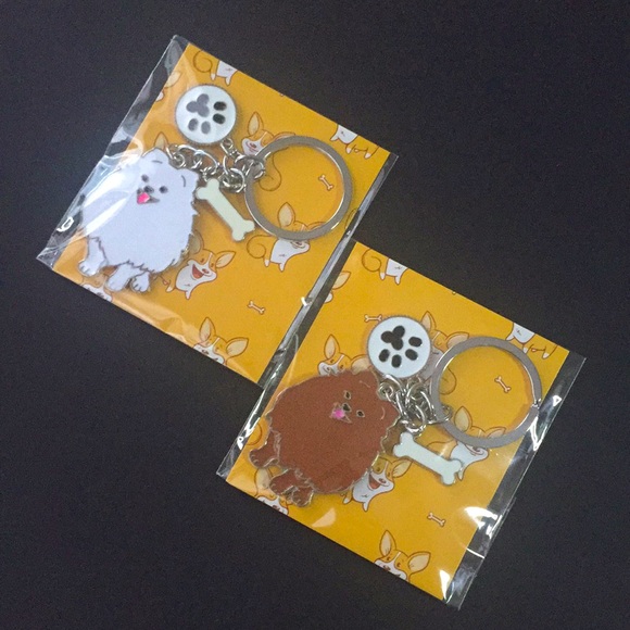 ๐50% OFF/3+...Pomeranian Dog Keychain (White) - Picture 9 of 11